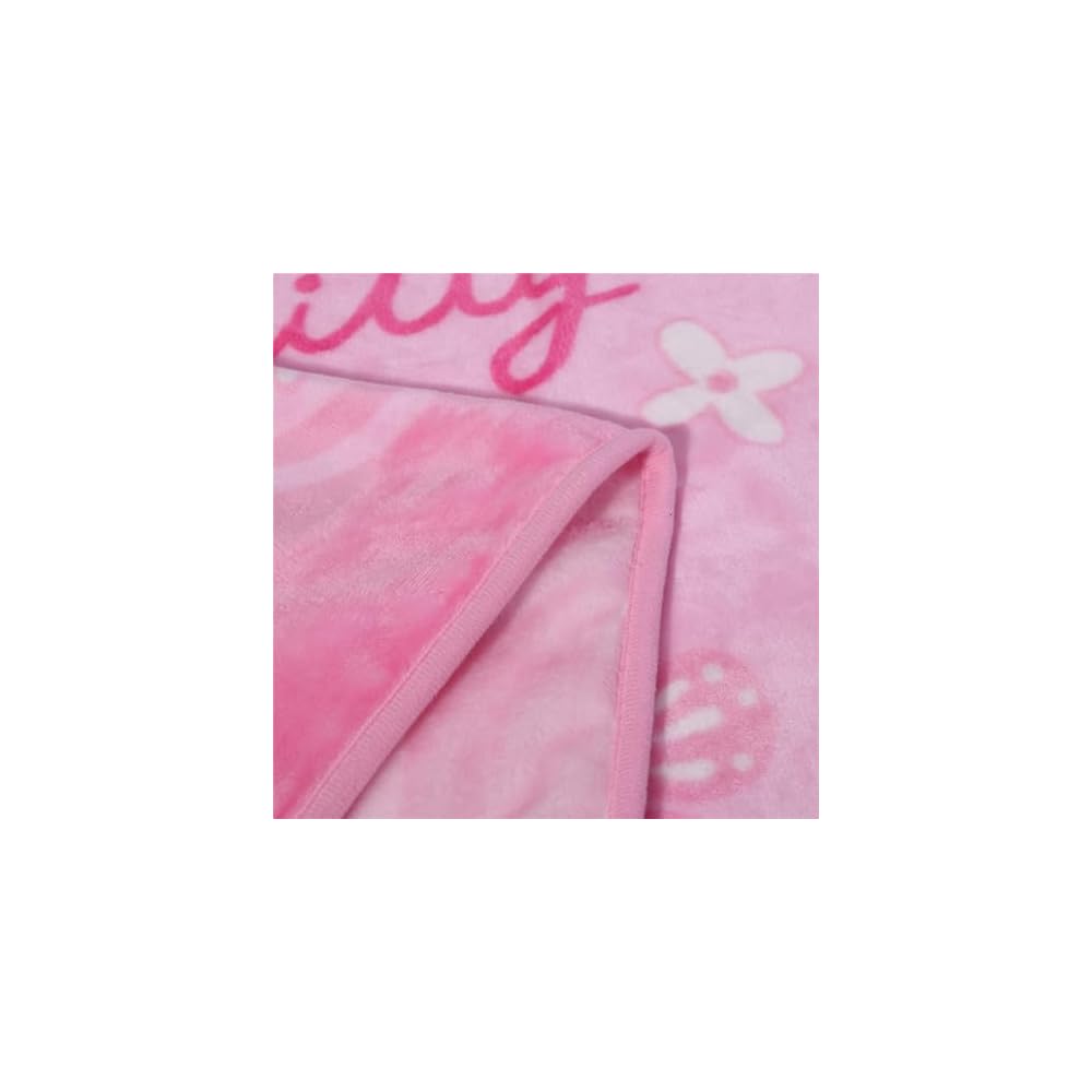Blankets with Cartoon Prints, Soft Covers, Flannel, Comfortable Woolen Blankets for Boys and Girls, Children, Toddlers, and Infants 40x55“(Pink)